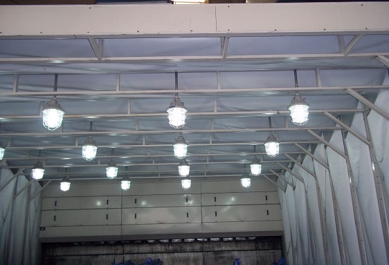 伸縮式噴漆房照明系統(tǒng)