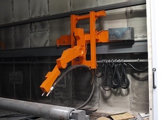 側(cè)壁行走機(jī)械臂噴砂