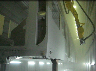 Y軸行走機(jī)械臂噴砂